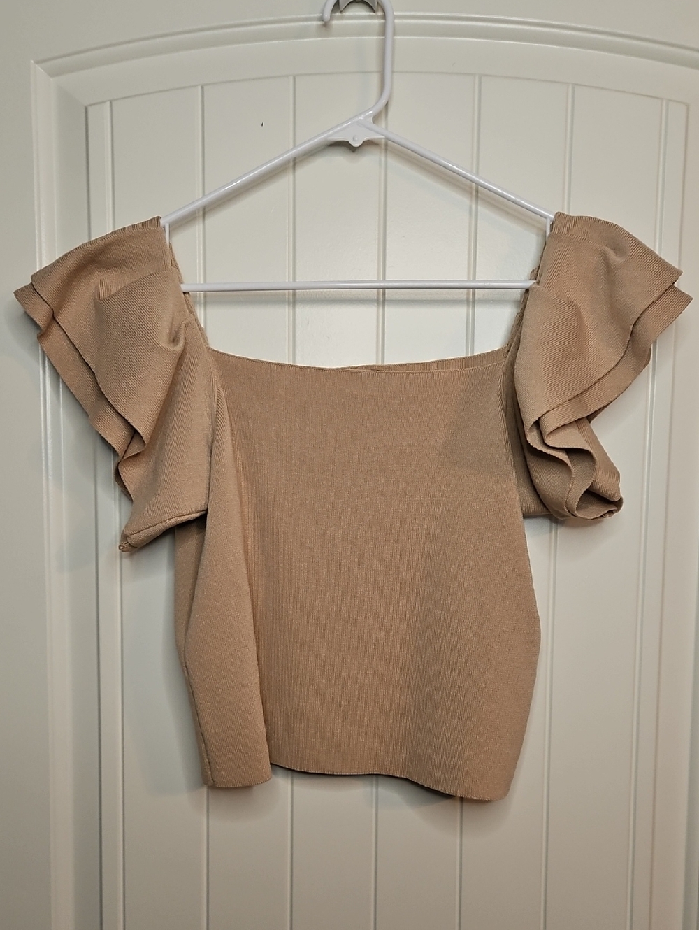 Strut & Bolt Ruffle-Sleeve Sweater